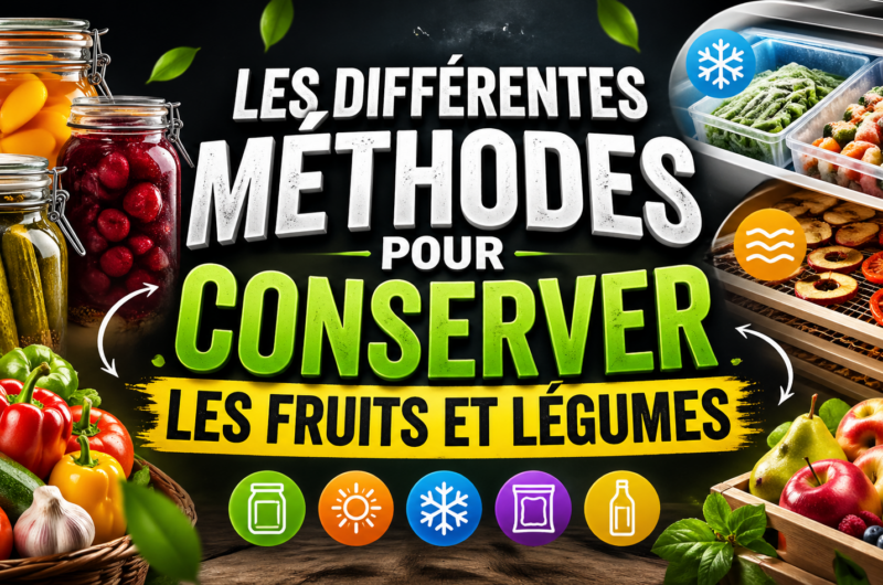 Les différentes méthodes pour conserver les fruits et légumes