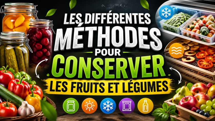 Les différentes méthodes pour conserver les fruits et légumes