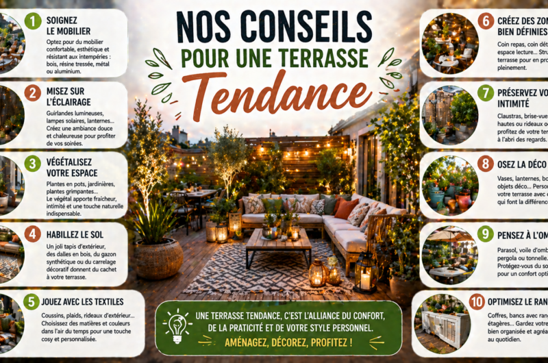 Nos conseils pour une terrasse tendance