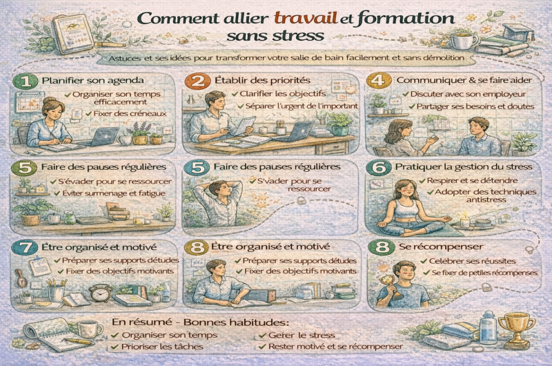 Comment allier travail et formation sans stress
