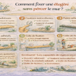 Comment fixer une étagère sans percer le mur ?