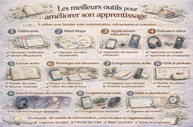Les meilleurs outils pour améliorer son apprentissage