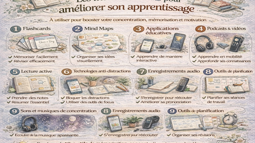 Les meilleurs outils pour améliorer son apprentissage