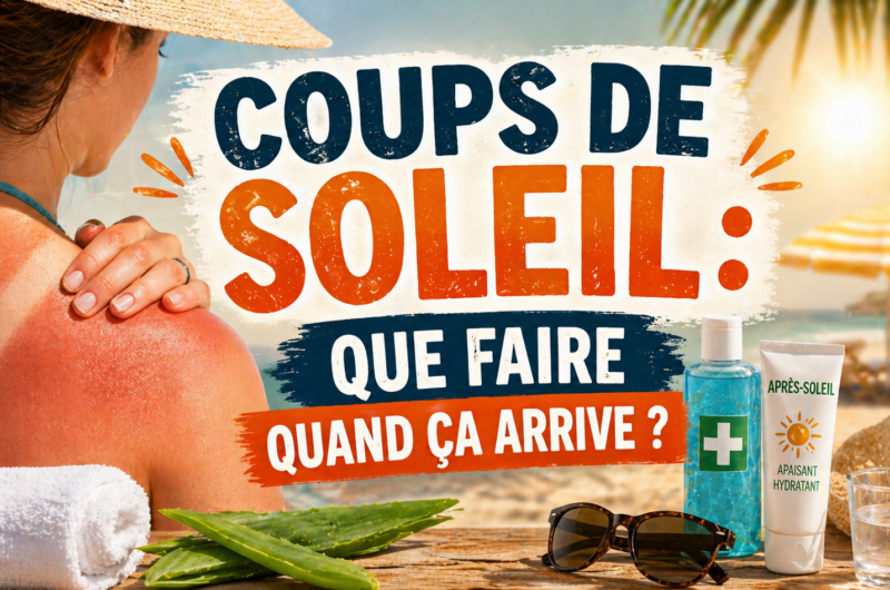 Coups de soleil : Que faire quand ça arrive ?