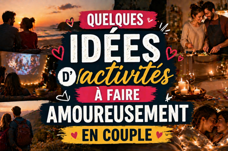 Quelques idées d’activités à faire amoureusement en couple