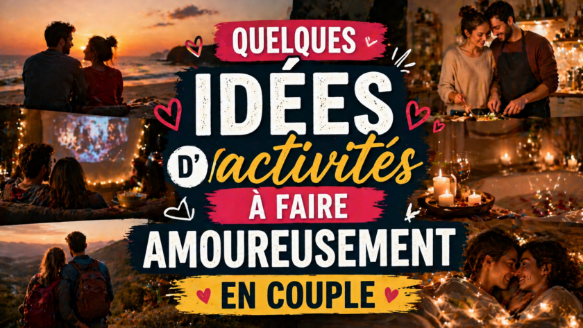 Quelques idées d’activités à faire amoureusement en couple