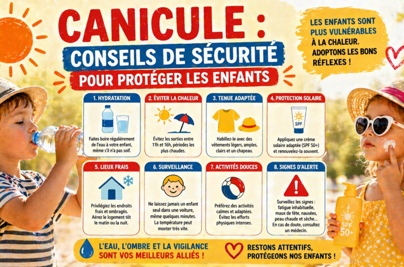Canicule : conseils de sécurité pour protéger les enfants
