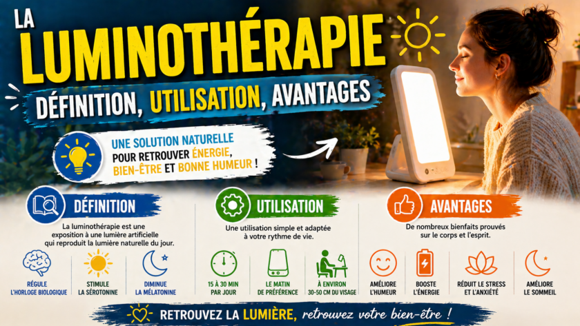 La luminothérapie : définition, utilisation, avantages