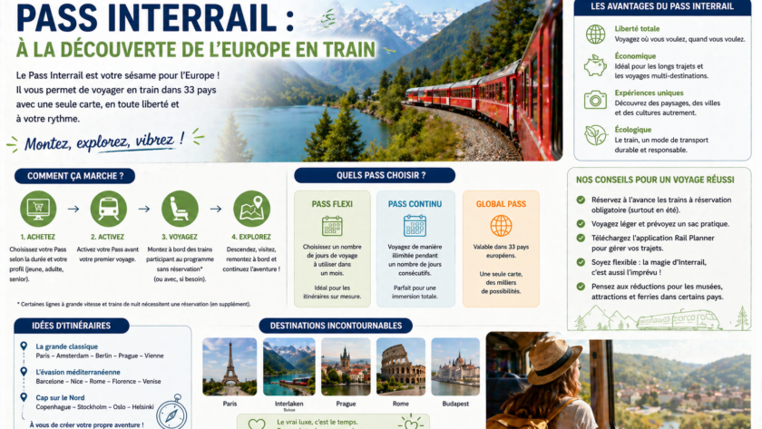 Pass Interrail : À la découverte de l’Europe en train