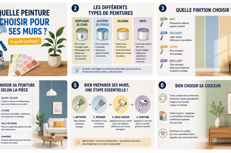 Quelle peinture choisir pour ses murs ?