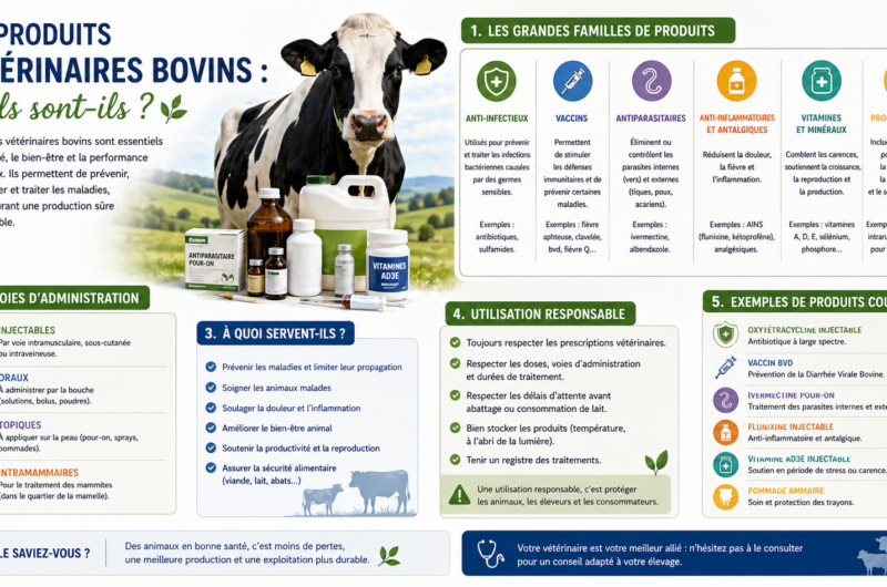 Les produits vétérinaires bovins : Quels sont-ils ?