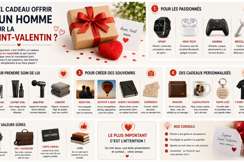 Quel cadeau offrir à un homme pour la Saint-Valentin ?
