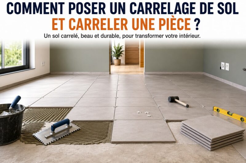 Comment poser un carrelage de sol et carreler une pièce ?