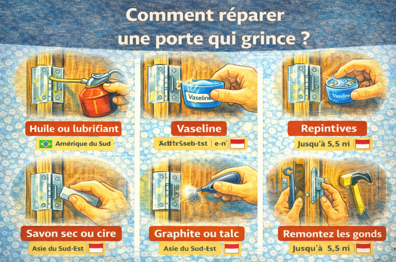 Comment réparer une porte qui grince ?