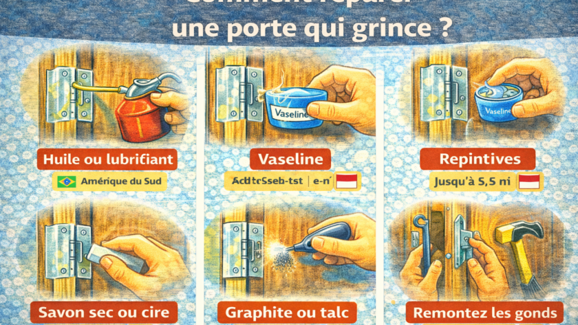 Comment réparer une porte qui grince ?