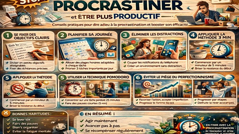 Comment arrêter de procrastiner et être plus productif