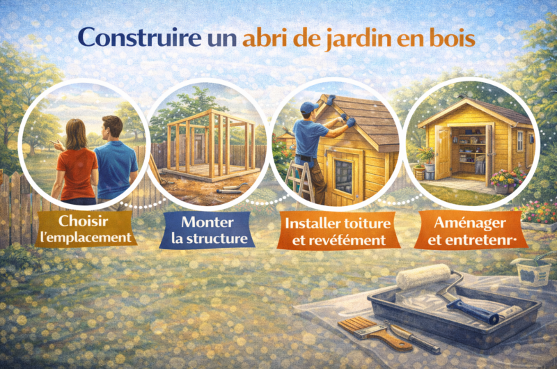 Construire un abri de jardin en bois