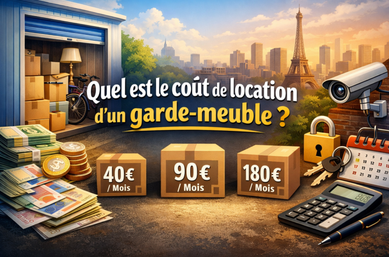 Quel est le coût de location d’un garde-meuble ?