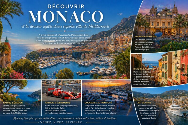 Découvrir Monaco et la douceur agitée d’une superbe ville de Méditerranée