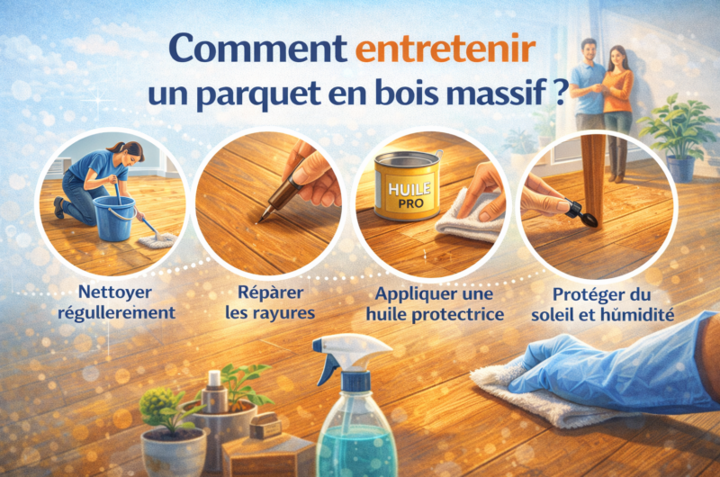 Comment entretenir un parquet en bois massif ?