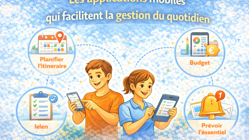 Les applications mobiles qui facilitent la gestion du quotidien