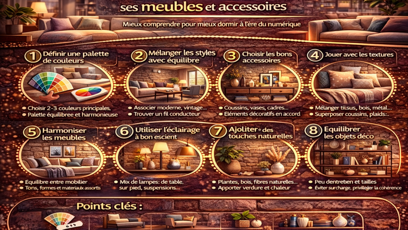 Comment bien harmoniser ses meubles et accessoires