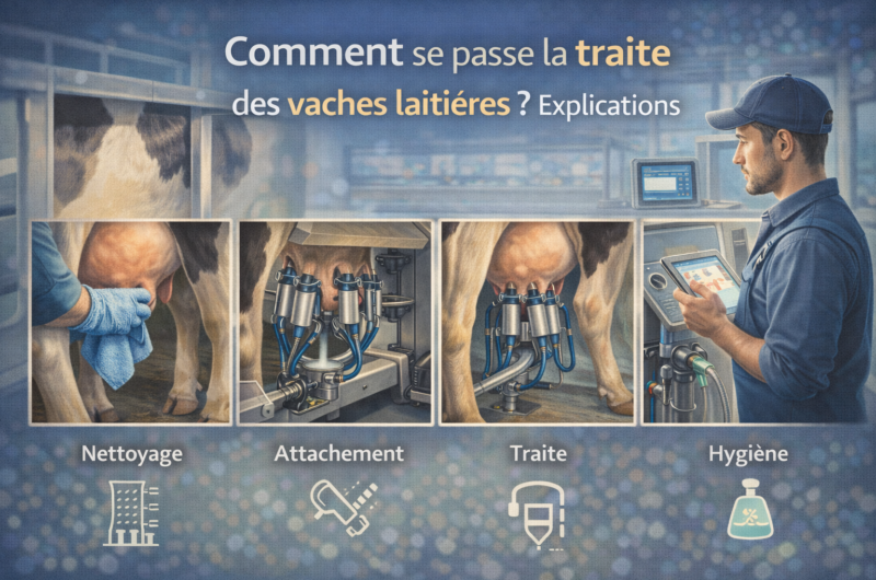 Comment se passe la traite des vaches laitières ? Explications