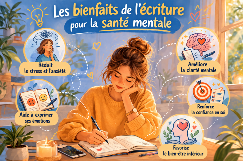 Les bienfaits de l’écriture pour la santé mentale