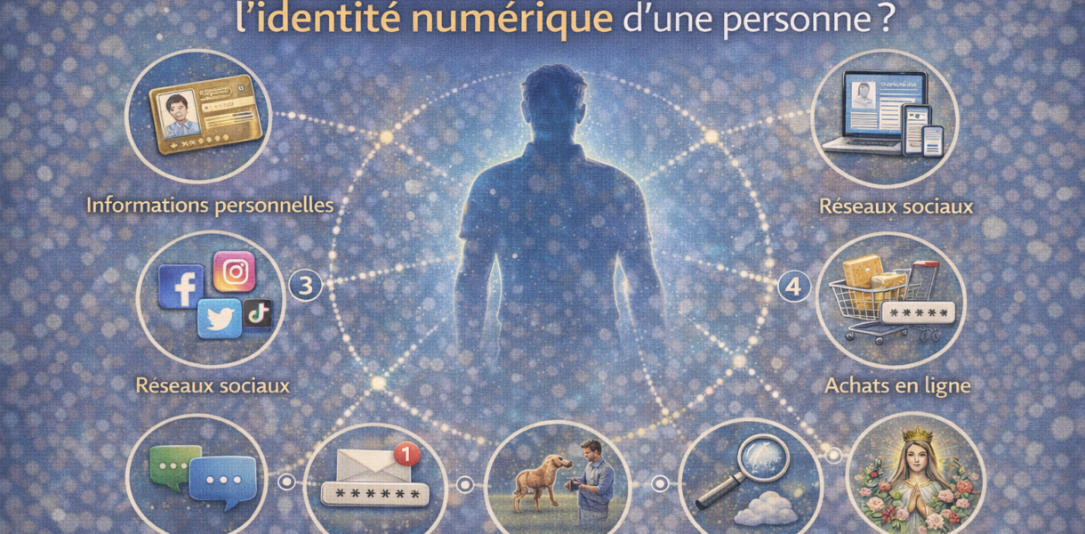 Quels éléments contribuent à l’identité numérique d’une personne ?