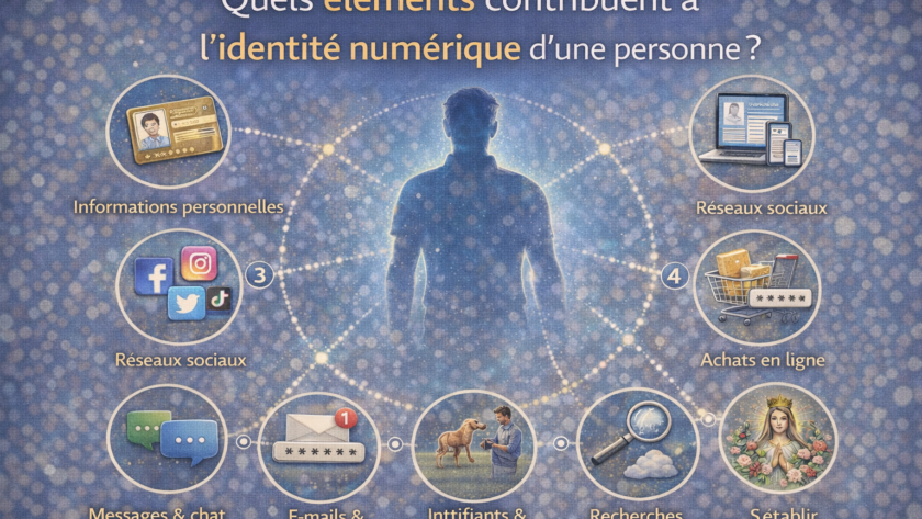 Quels éléments contribuent à l’identité numérique d’une personne ?
