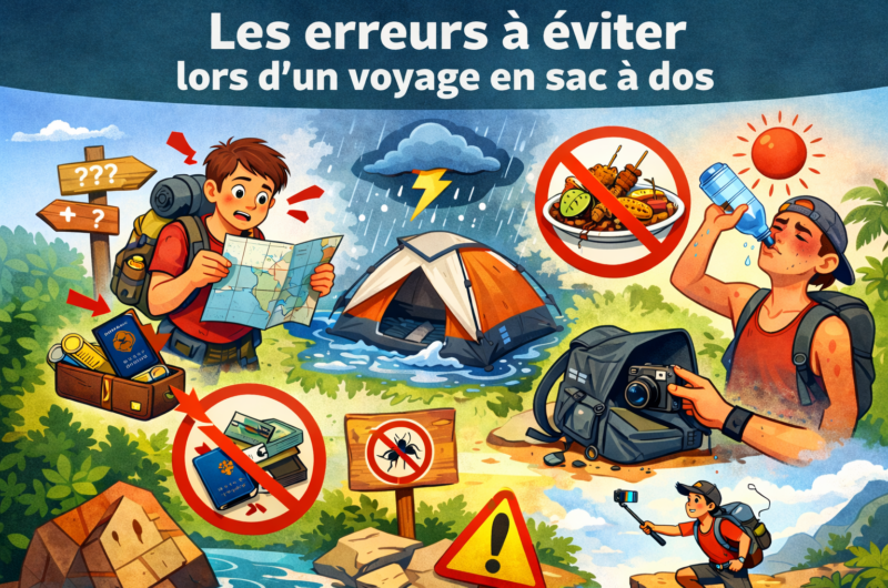 Les erreurs à éviter lors d’un voyage en sac à dos