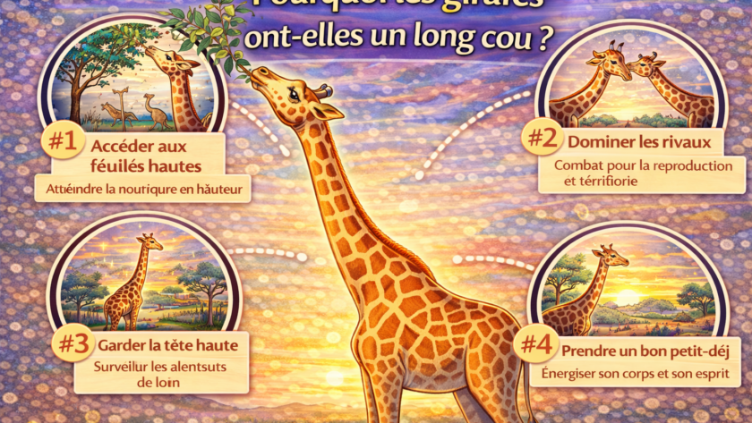 Pourquoi les girafes ont-elles un long cou ?