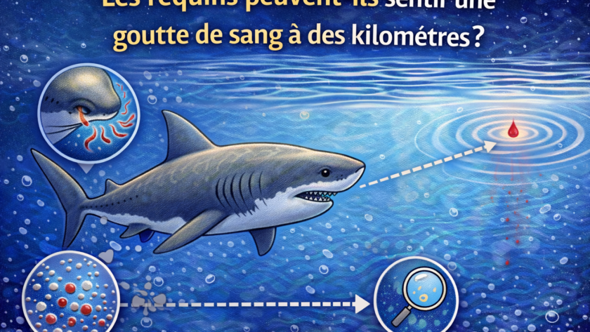 Les requins peuvent-ils sentir une goutte de sang à des kilomètres ?