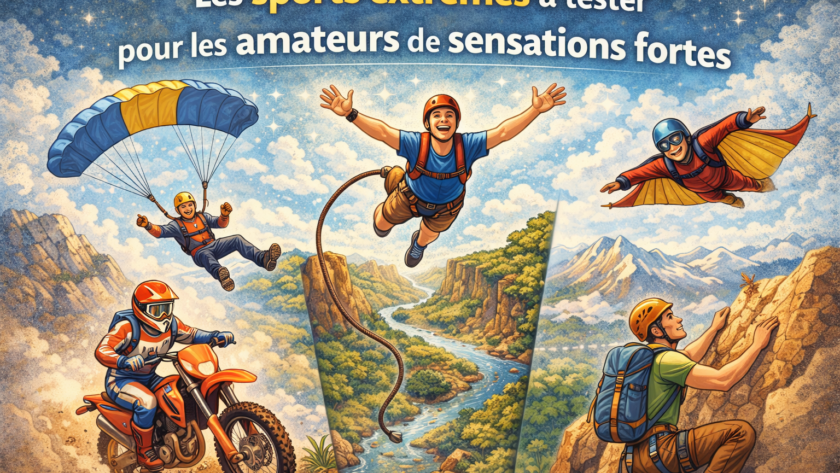Les sports extrêmes à tester pour les amateurs de sensations fortes
