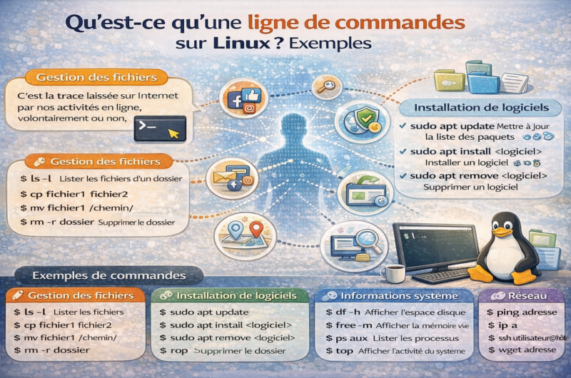 Qu’est-ce qu’une ligne de commandes sur Linux ? Exemples