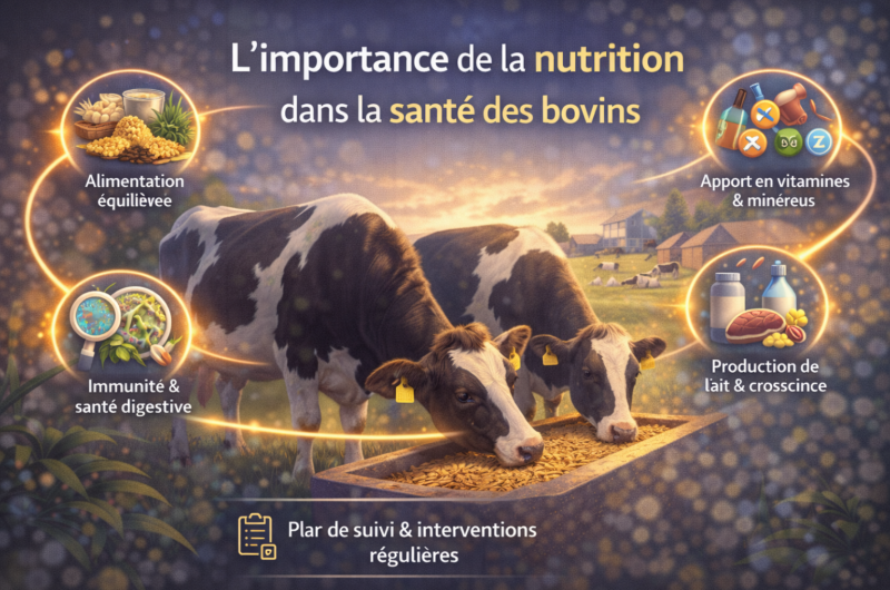 L’importance de la nutrition dans la santé des bovins