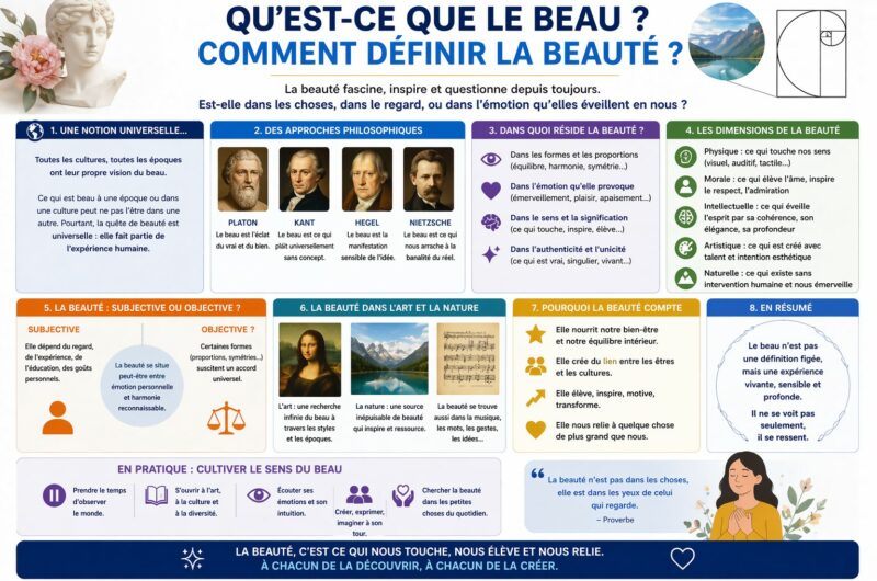 Qu’est-ce que le beau ? Comment définir la beauté ?