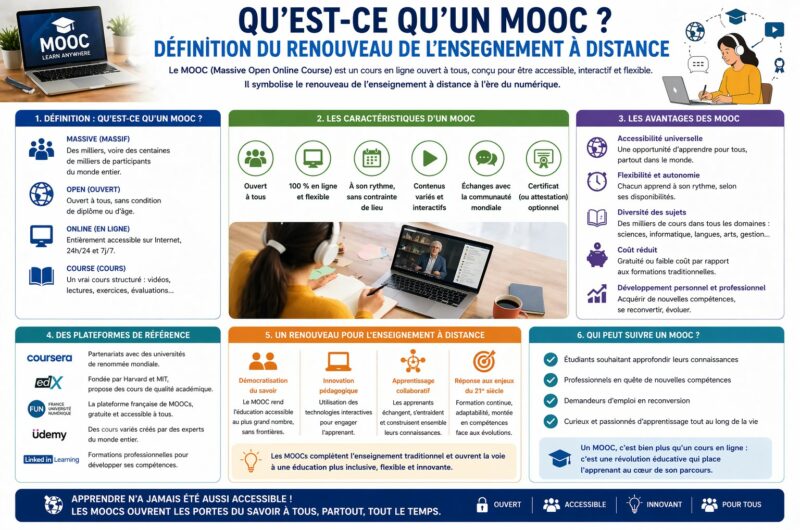 Qu’est-ce qu’un MOOC ? Définition du renouveau de l’enseignement à distance
