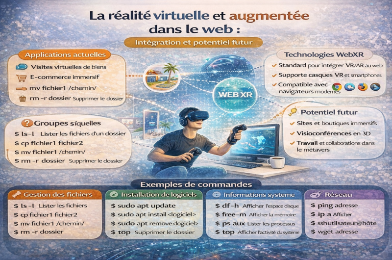 La réalité virtuelle et augmentée dans le web : Intégration et potentiel futur
