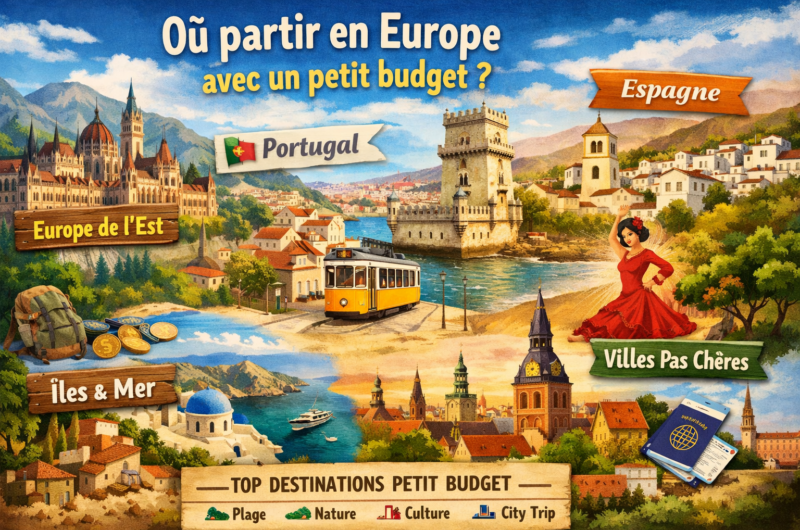 Où partir en vacances en Europe avec un petit budget ?