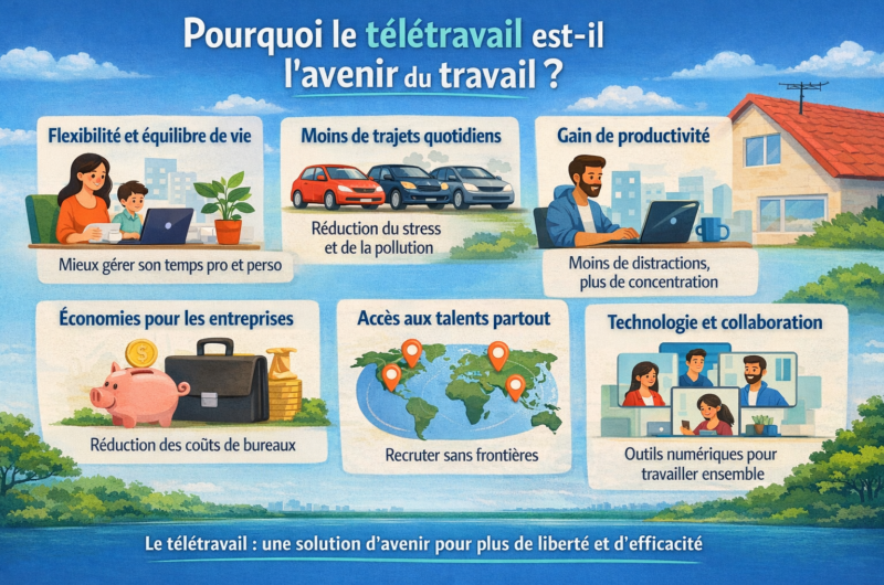 Pourquoi le télétravail est-il l’avenir du travail ?