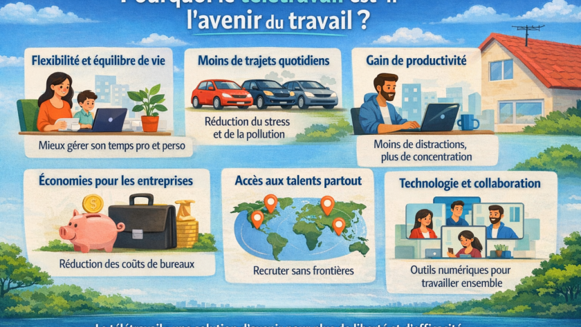 Pourquoi le télétravail est-il l’avenir du travail ?
