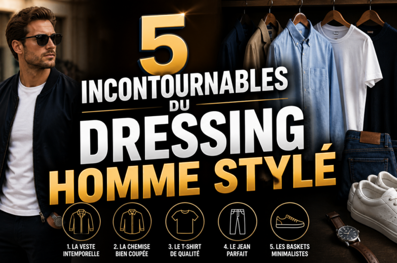 5 incontournables du dressing homme stylé
