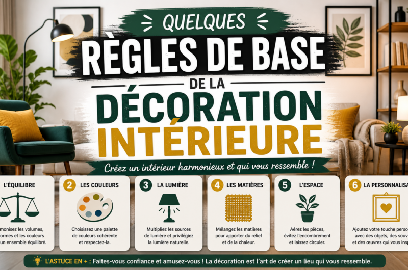Quelques règles de base de la décoration intérieure