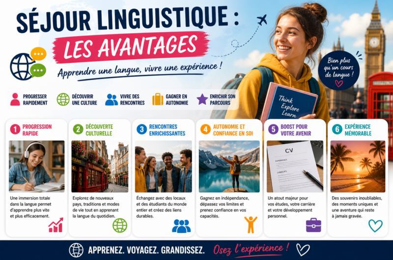 Séjour linguistique : les avantages