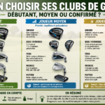 Bien choisir ses clubs de golf comme joueur débutant, moyen ou confirmé