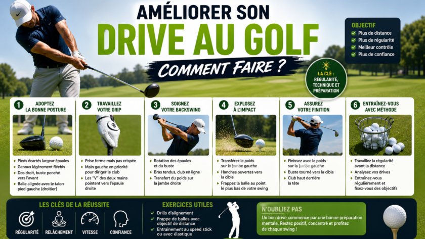 Améliorer son drive au golf : Comment faire ?
