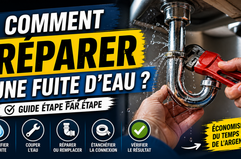 Comment réparer une fuite d’eau ?