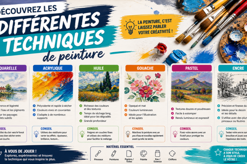 Découvrez les différentes techniques de peinture