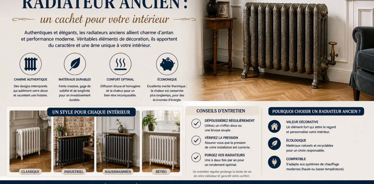 Radiateur ancien : un cachet pour votre intérieur